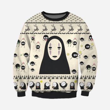 No- Face Knitting Pattern 3D Print Ugly Sweater Hoodie All Over Printed,Christmas Ugly Sweater