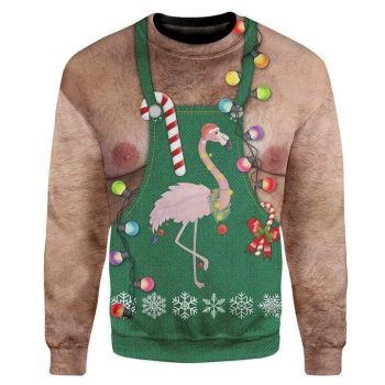 Flamingo Ugly Christmas Sweater