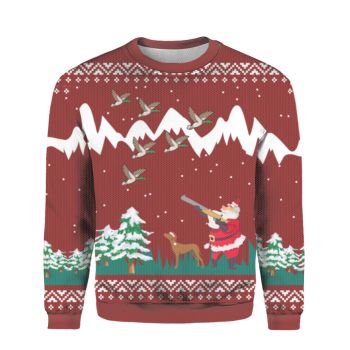 Feather Peace Sign Ugly Christmas Sweater