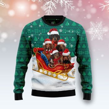 Dachshund Dog Snow Ugly Christmas Sweater