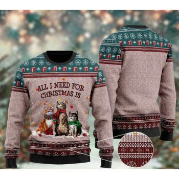 Black Cat Ugly Christmas Sweater