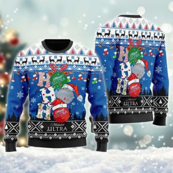 Michelob ULTRA Ho Ho Ho Christmas Ugly Sweater