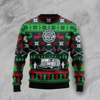 Awesome Firefighter Ugly Christmas Sweater,Christmas Ugly Sweater