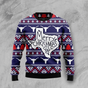 Merry Christmas Ugly Christmas Yall Ugly Christmas Sweater,Christmas Ugly Sweater