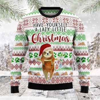 Christmas Sloth Ugly Christmas Sweater