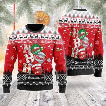 Coors Light Ho Ho Ho Christmas Ugly Sweater