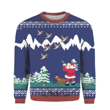 Duck Hunting Christmas Ugly Christmas Sweatshirt
