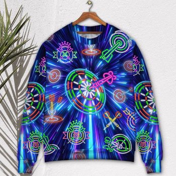 Dart Neon Light Sign Awesome Ugly Christmas Sweater