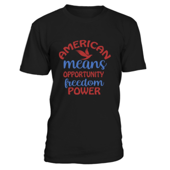 American means opportunity freedom power