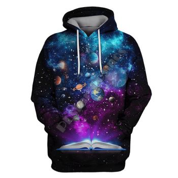 Generous And Beautiful Colorful Star Pattern Astronauts Hoodie