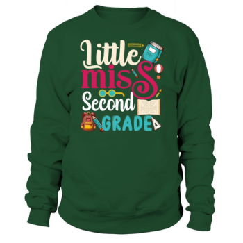 Kids Little Miss Second Grade Back To School Sweatshirt