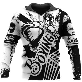Precious Black White Fist Pattern Tattoo Hoodie