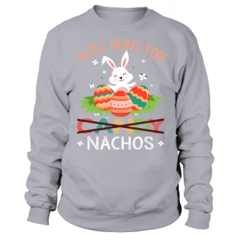 Nachos Kawaii Bunny Easter Sunday Sweatshirt