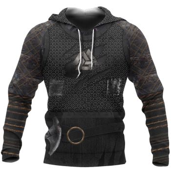Pretty Black Belt Pattern Armor Hoodie