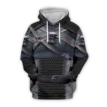 Popular Black Belt Pattern Armor Hoodie