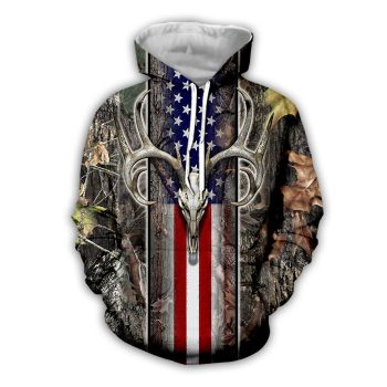 Precious Colorful Deer Pattern Animals Hoodie