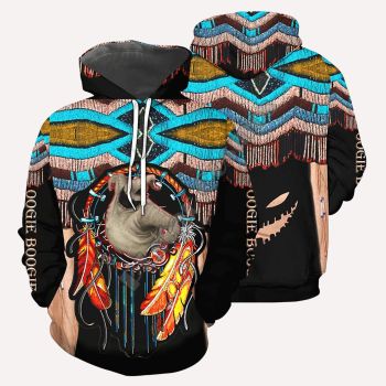 Vintage  Black Skull Pattern Halloween Hoodie