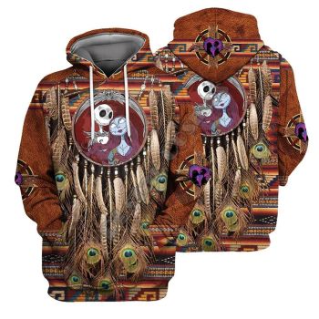 Loose Brown Skull Pattern Halloween Hoodie