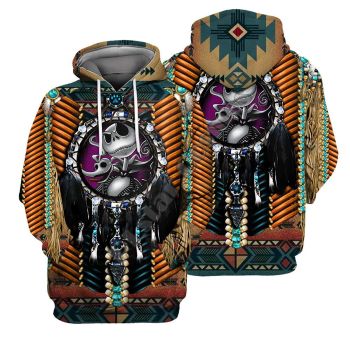 Precious Brown Skull Pattern Halloween Hoodie