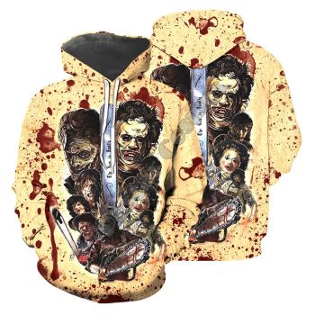 Generous And Beautiful Yellow Black Scary Face Pattern Scary Face Hoodie