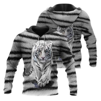Street Black Tiger Pattern Animals Hoodie