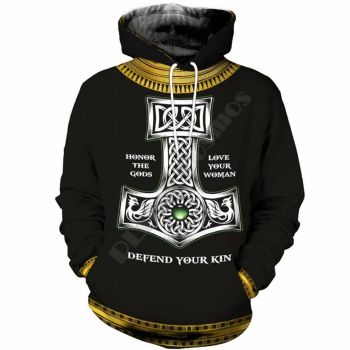 Generous And Beautiful Black Owl Pattern Tattoos Hoodie