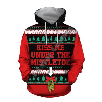 Precious And Gorgeous Red Tree Gift Box Pattern Christmas Hoodie