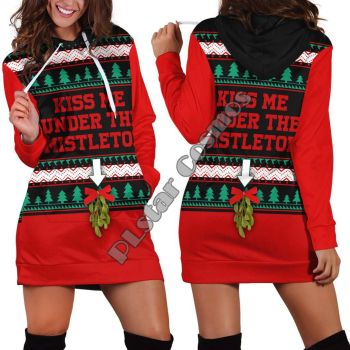 Cute Red Tree Pattern Christmas Hoodie