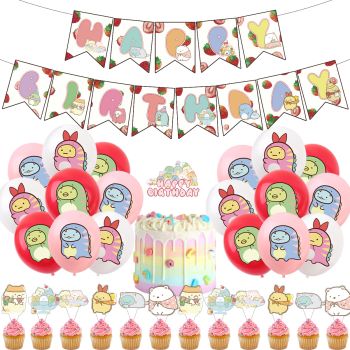 Corner creature themed birthday party decoration props