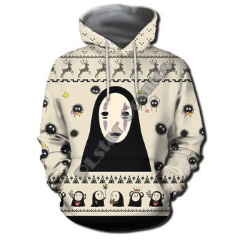 Precious Brown Deer Skull Pattern Christmas Hoodie