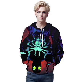 Precious Black Spider Pattern Venom Hoodie