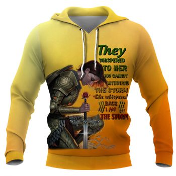 Gorgeous Yellow Crusader Knight Pattern Armor Hoodie