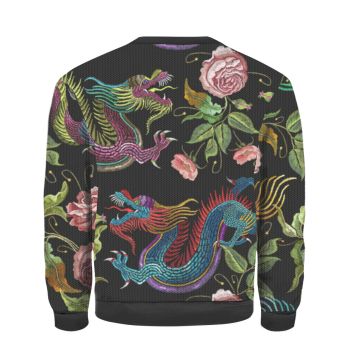 Dragons Flower Ugly Christmas Sweater