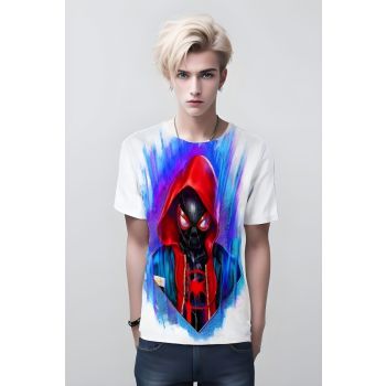 Miles Morales T-shirt: Unleash your Venom Blast in this red and black Spider-man tee