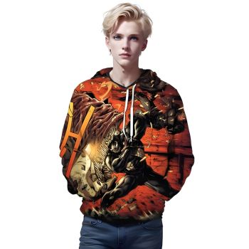 Gorgeous Orange Monster Pattern Venom Hoodie