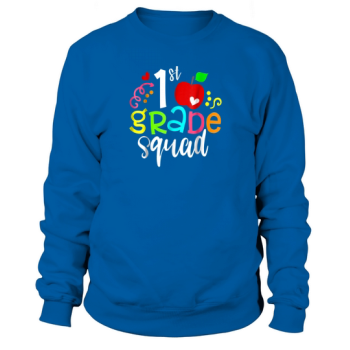 1st grade back to school teacher gifts men Sweatshirt