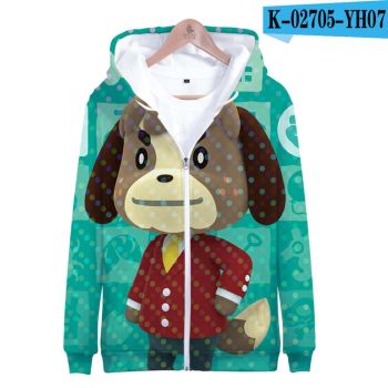 3D Animal Crossing Hooded Sweatshirt Zipper Hoodies