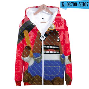 3D Animal Crossing Hooded Sweatshirt Zipper Hoodies
