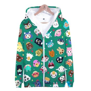 3D Animal Crossing Hooded Sweatshirt Zipper Hoodies