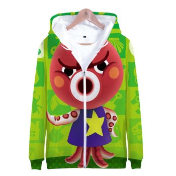 3D Animal Crossing Hooded Sweatshirt Zipper Hoodies