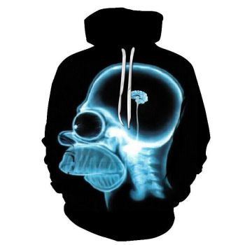 3D Cartoon Printing Hoodies &#8211; Homer Simpson And His Son Sweatshirt