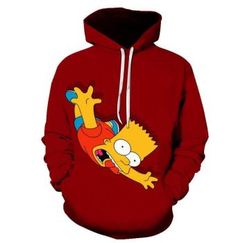 3D Cartoon Printing Hoodies &#8211; Homer Simpson And His Son Sweatshirt