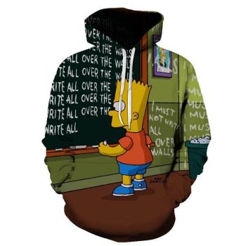 3D Cartoon Printing Hoodies &#8211; Homer Simpson And His Son Sweatshirt