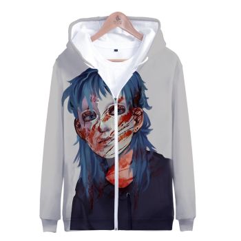 3D Digital Zip Sally Face Hoodies Sweatshirts