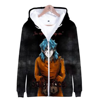 3D Digital Zip Sally Face Hoodies Sweatshirts