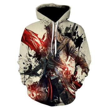3D Print Assassin&#8217;s Creed Hoodie &#8211; Fashion Sweatshirt