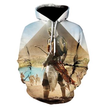 3D Print Assassin&#8217;s Creed Hoodie &#8211; Fashion Sweatshirt