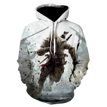 3D Print Assassin&#8217;s Creed Hoodie &#8211; Fashion Sweatshirt