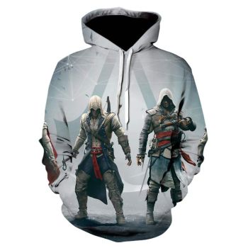 3D Print Assassin&#8217;s Creed Hoodie &#8211; Fashion Sweatshirt