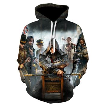 3D Print Assassin&#8217;s Creed Hoodie &#8211; Fashion Sweatshirt